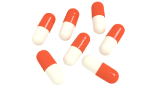 Piller der symboliserer antibiotika